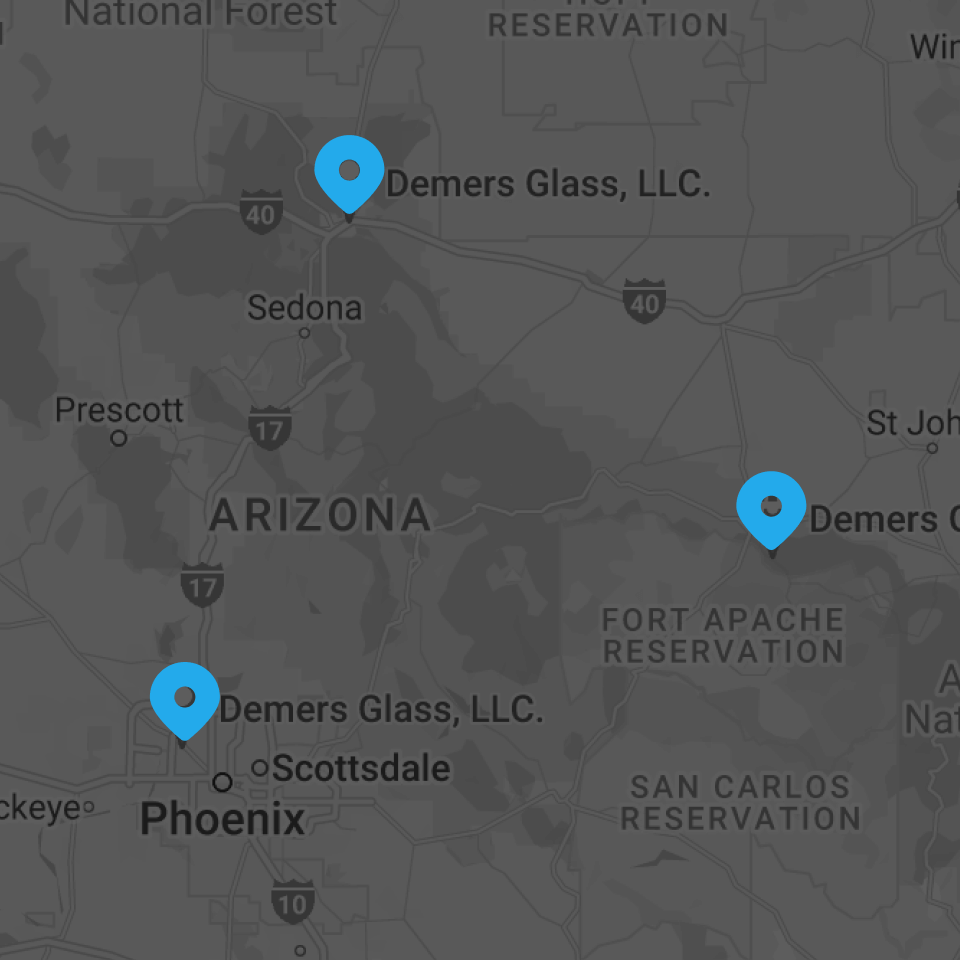 demers glass locations map