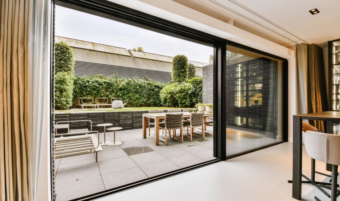 residential automated sliding doors to patio