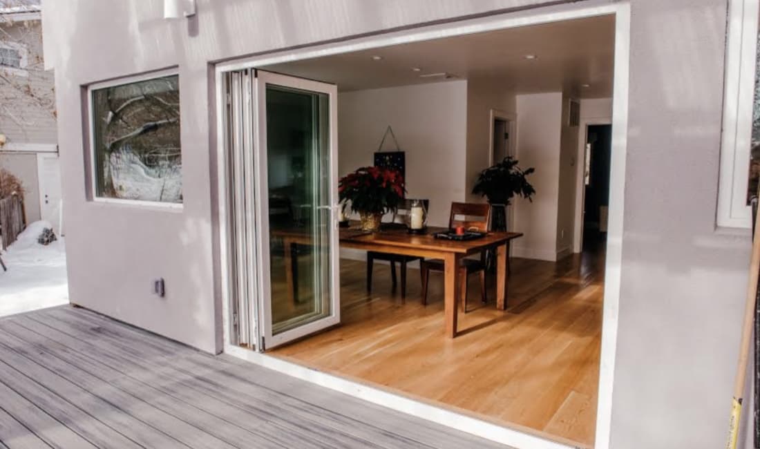 residential automated sliding doors kitchen