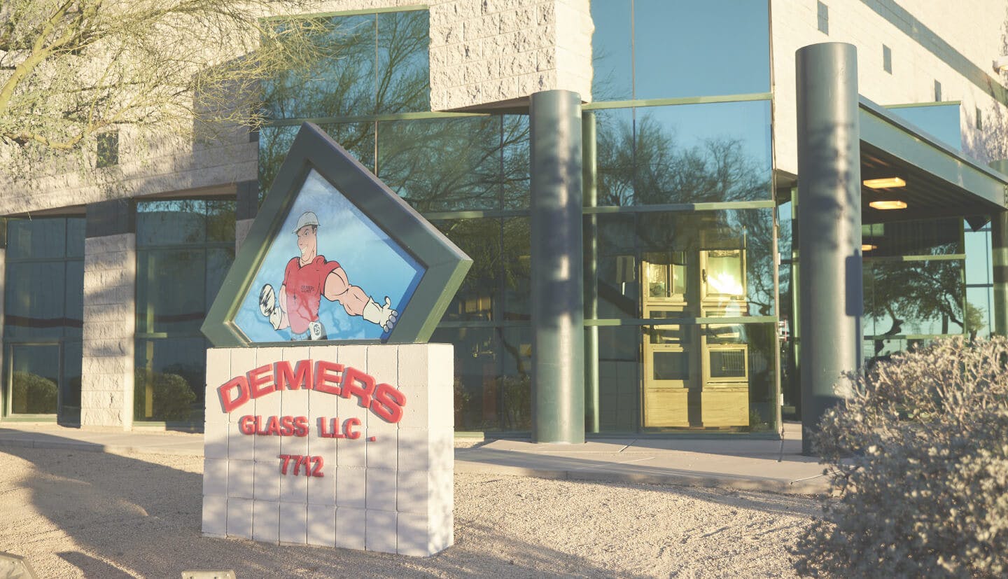 Demers Glass glass store front