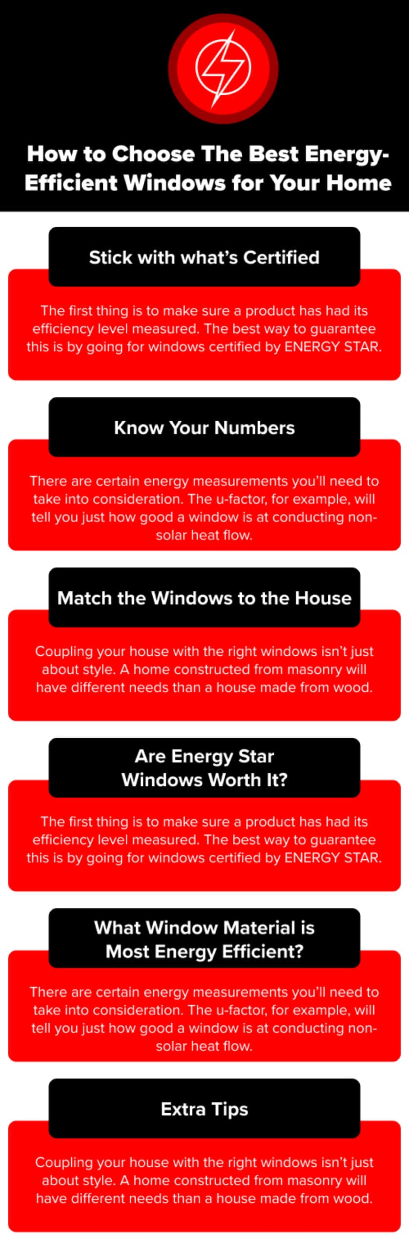 Choose best energy efficient infographic