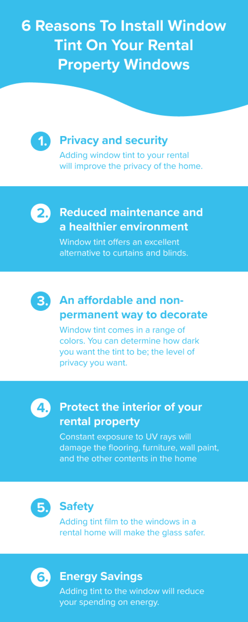 rental window tint infographic