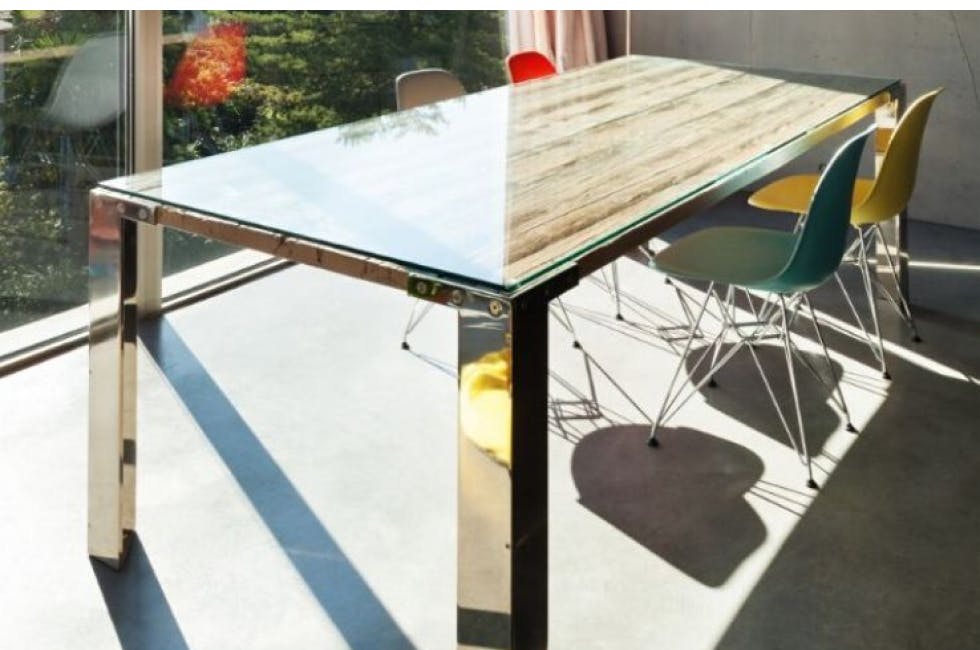 Image of a glass table top